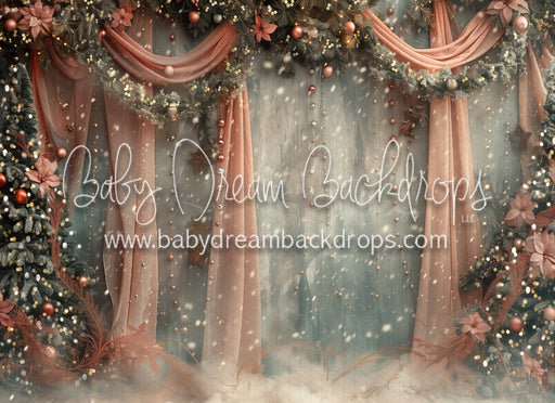 Blush Snowfall  with Lights (MD)