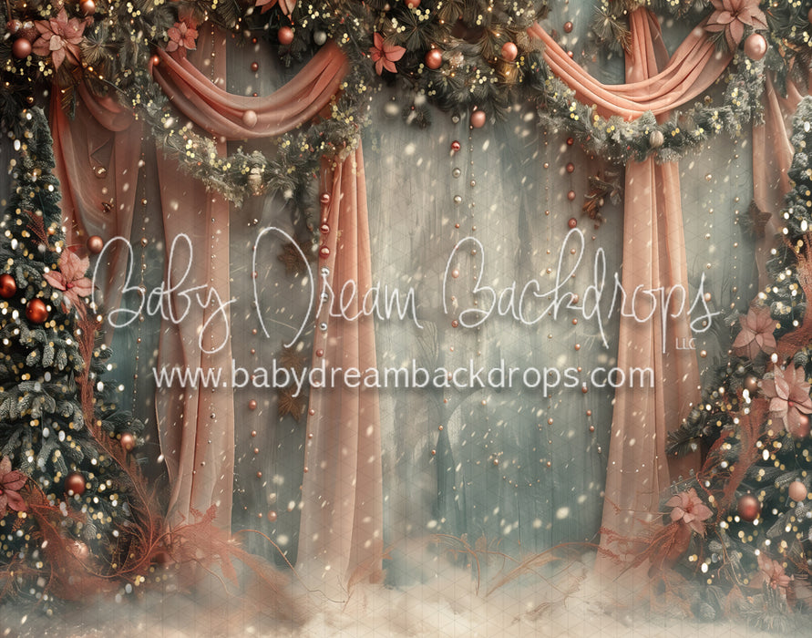 Blush Snowfall  with Lights (MD)