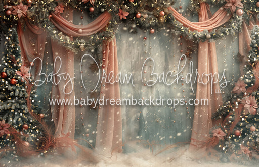 Blush Snowfall  with Lights (MD)