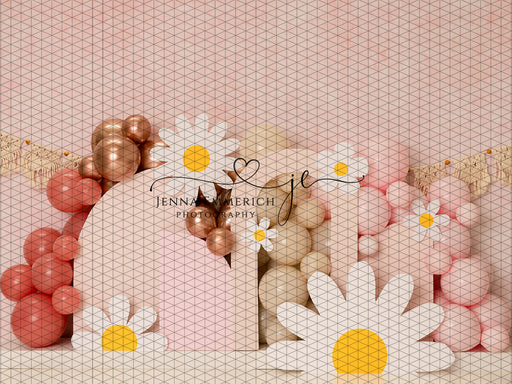 Boho Daisy Arches with Banner (JE)