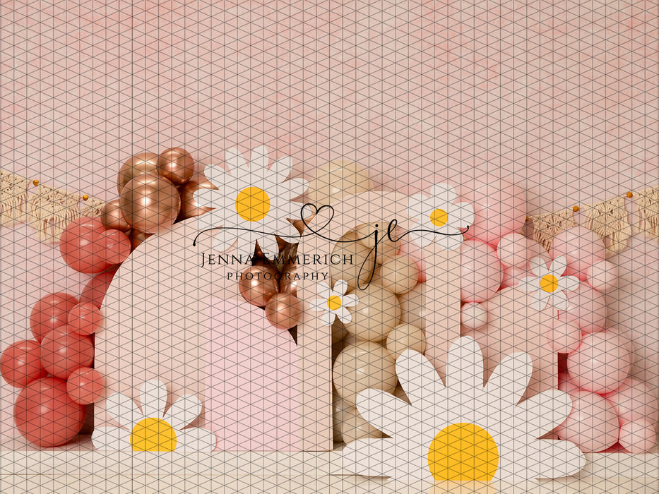 Boho Daisy Arches with Banner (JE)