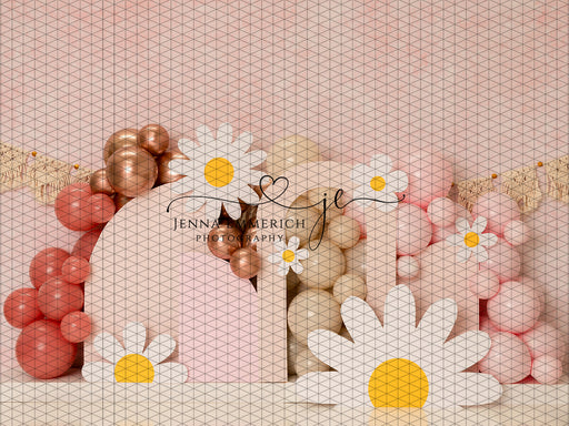 Boho Daisy Arches with Banner (JE)