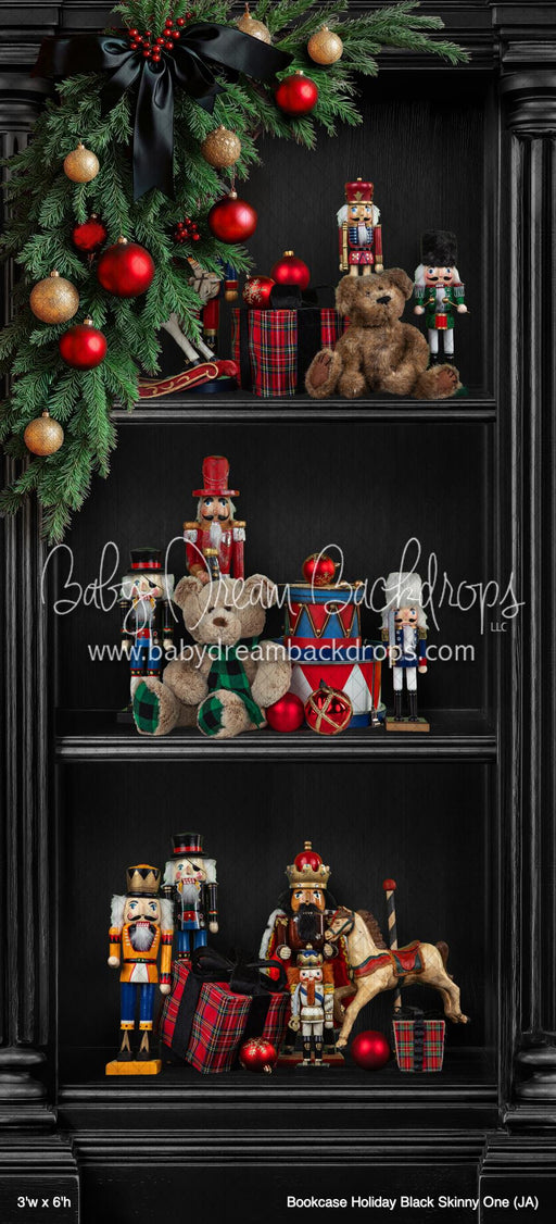 Bookcase Holiday Black Skinny One (JA)