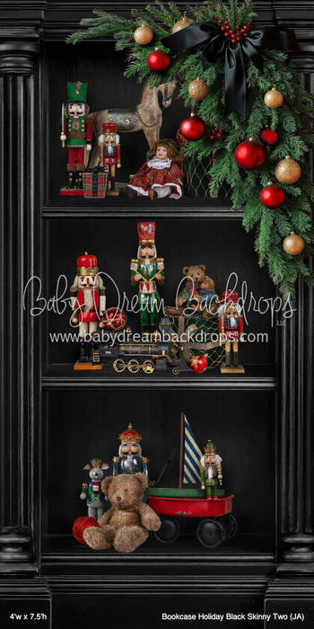 Bookcase Holiday Black Skinny Two (JA)