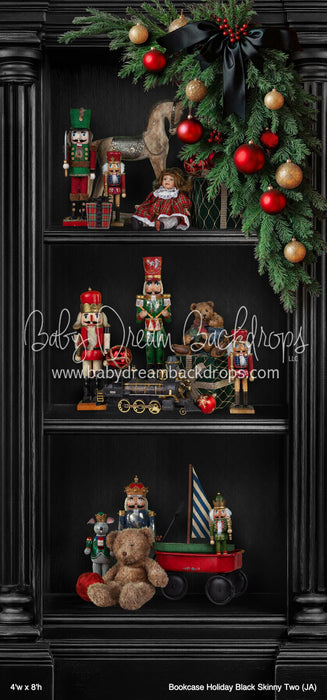 Bookcase Holiday Black Skinny Two (JA)