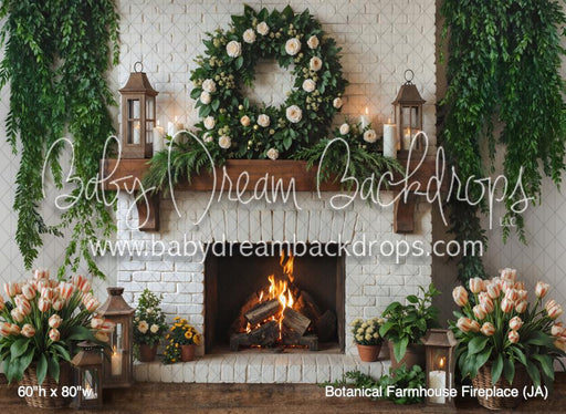 Botanical Farmhouse Fireplace (JA)