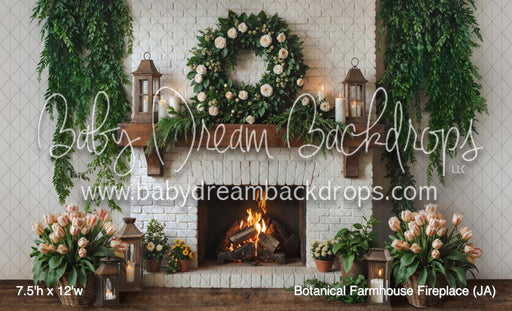 Botanical Farmhouse Fireplace (JA)