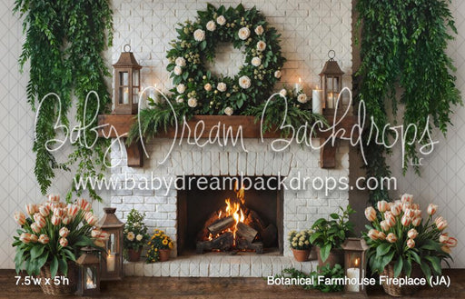 Botanical Farmhouse Fireplace (JA)