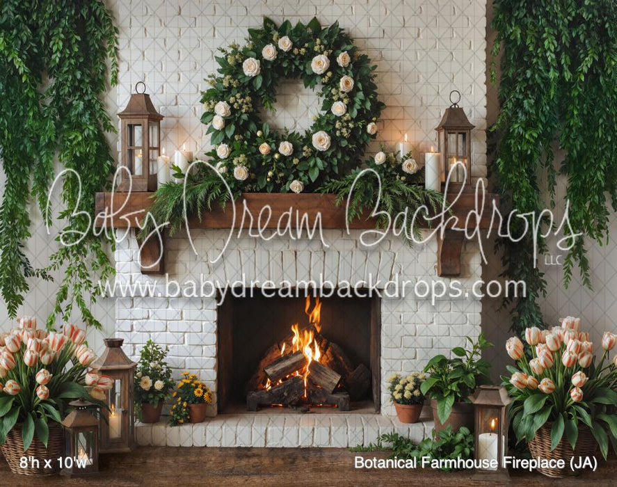 Botanical Farmhouse Fireplace (JA)