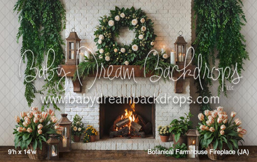 Botanical Farmhouse Fireplace (JA)