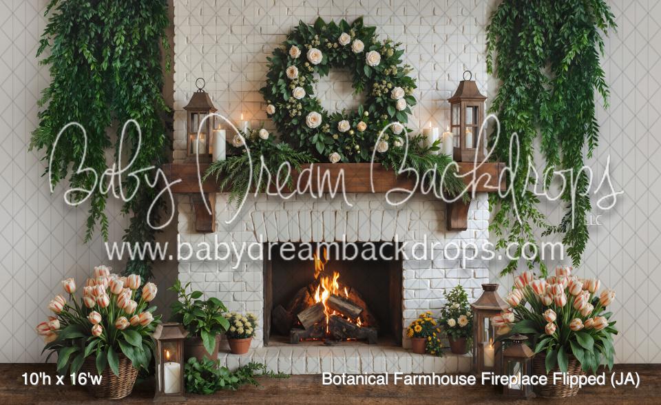 Botanical Farmhouse Fireplace Flipped (JA)