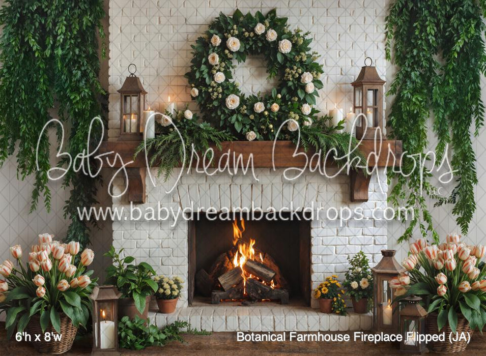 Botanical Farmhouse Fireplace Flipped (JA)