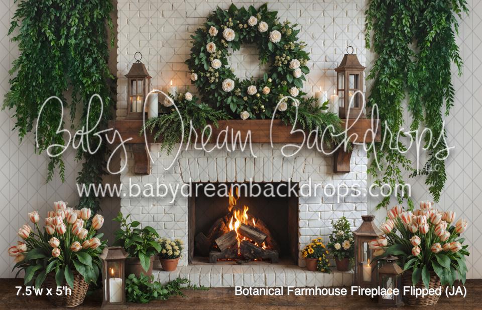 Botanical Farmhouse Fireplace Flipped (JA)