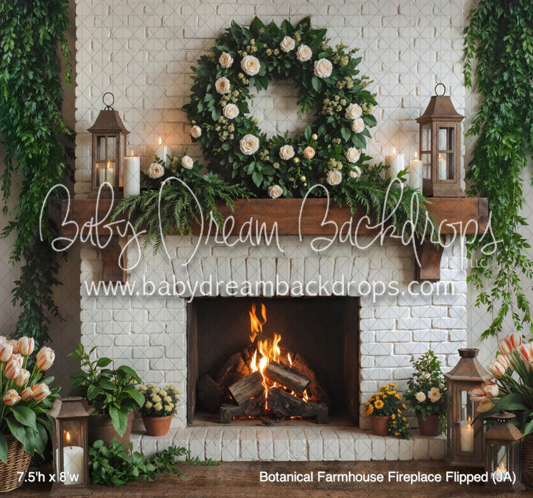 Botanical Farmhouse Fireplace Flipped (JA)