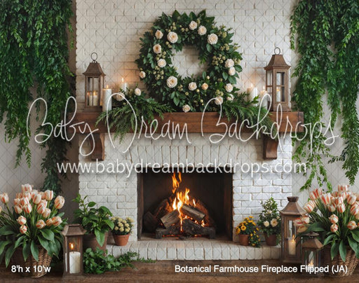 Botanical Farmhouse Fireplace Flipped (JA)