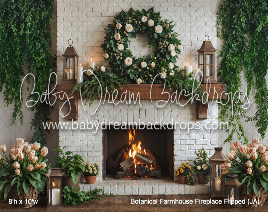Botanical Farmhouse Fireplace Flipped (JA)