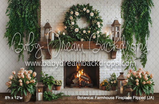 Botanical Farmhouse Fireplace Flipped (JA)