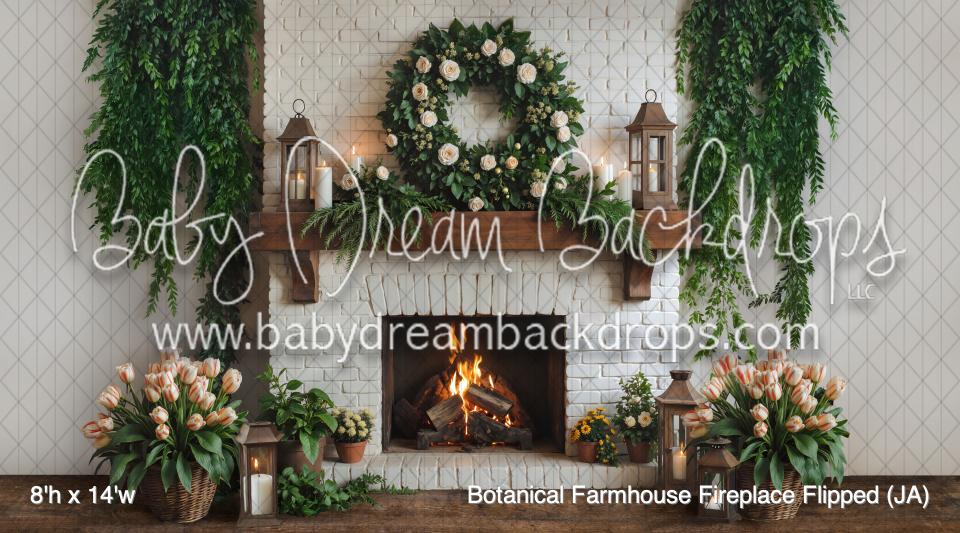 Botanical Farmhouse Fireplace Flipped (JA)