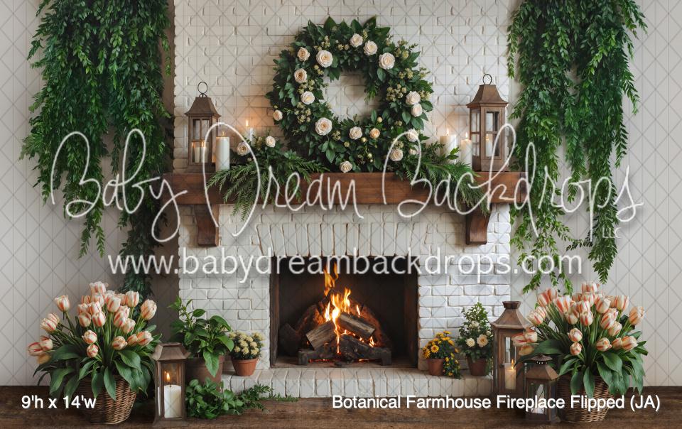 Botanical Farmhouse Fireplace Flipped (JA)