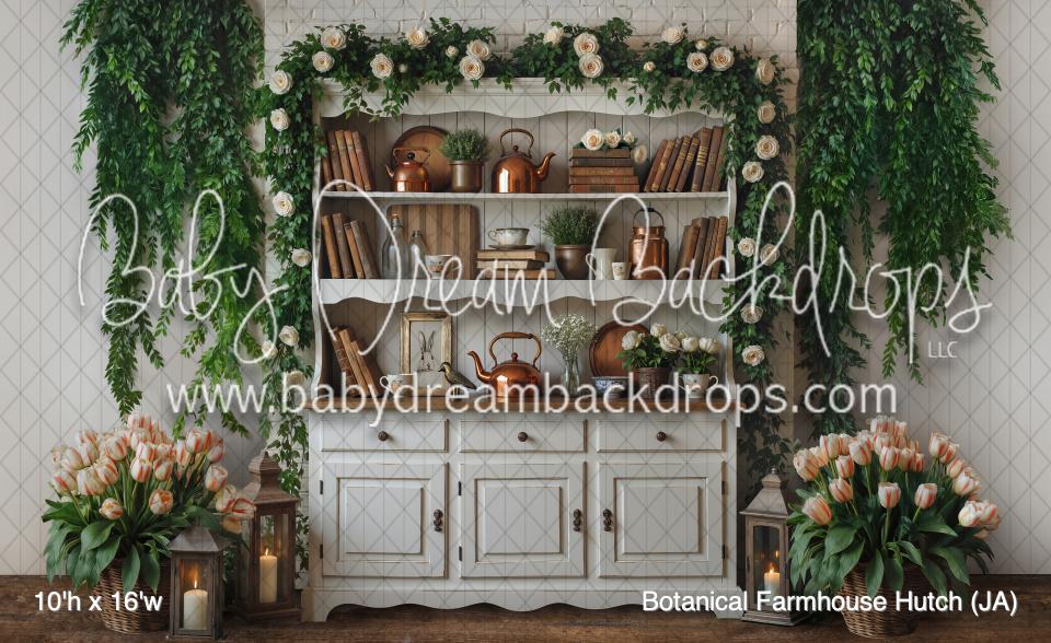 Botanical Farmhouse Hutch (JA)