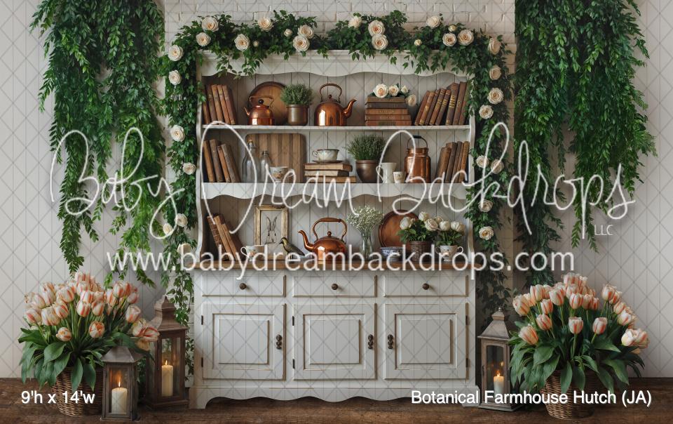 Botanical Farmhouse Hutch (JA)