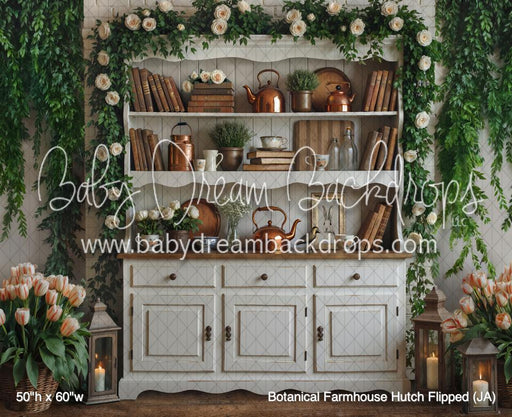Botanical Farmhouse Hutch Flipped (JA)