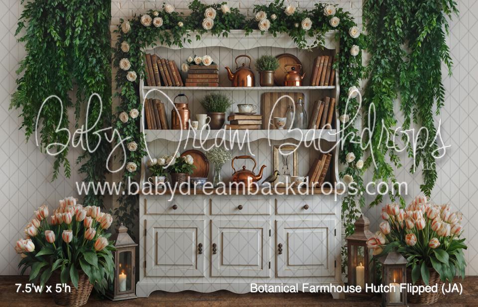 Botanical Farmhouse Hutch Flipped (JA)