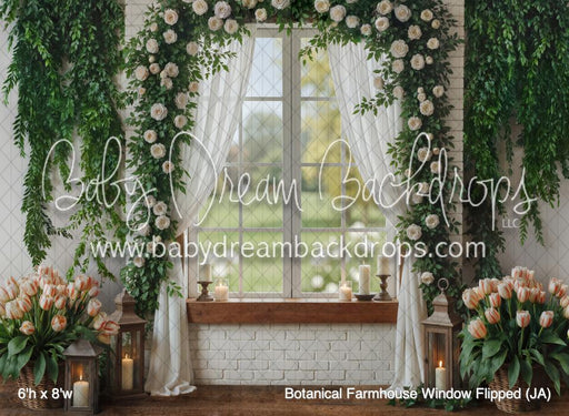 Botanical Farmhouse Window Flipped (JA)