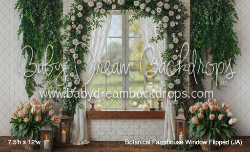 Botanical Farmhouse Window Flipped (JA)