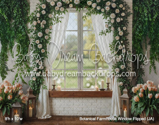 Botanical Farmhouse Window Flipped (JA)