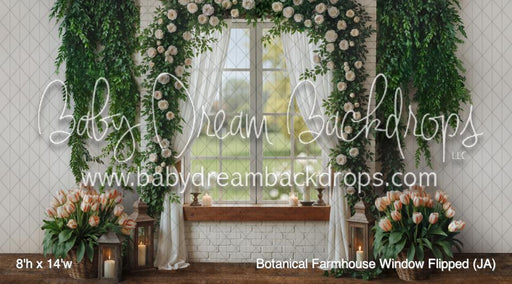 Botanical Farmhouse Window Flipped (JA)