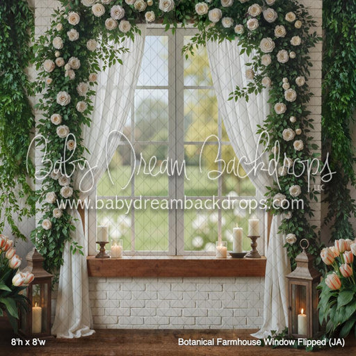 Botanical Farmhouse Window Flipped (JA)