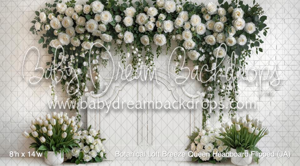 Botanical Loft Breeze Queen Headboard Flipped (JA)