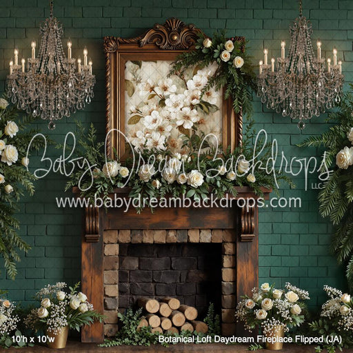 Botanical Loft Daydream Fireplace Flipped (JA)