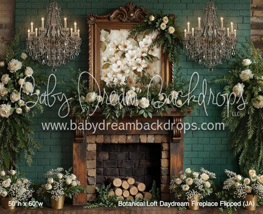 Botanical Loft Daydream Fireplace Flipped (JA)