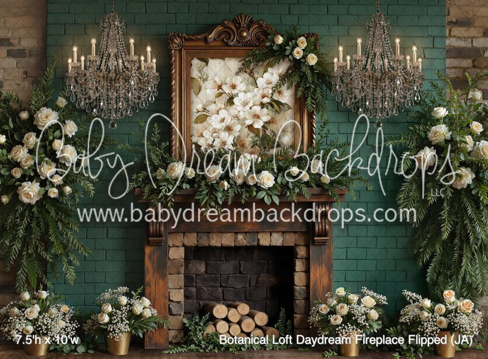 Botanical Loft Daydream Fireplace Flipped (JA)