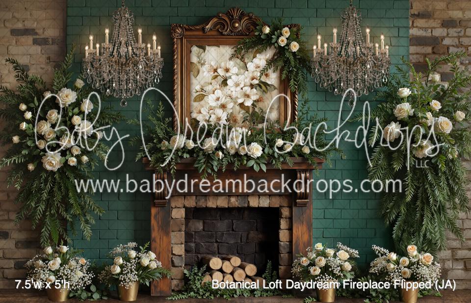Botanical Loft Daydream Fireplace Flipped (JA)