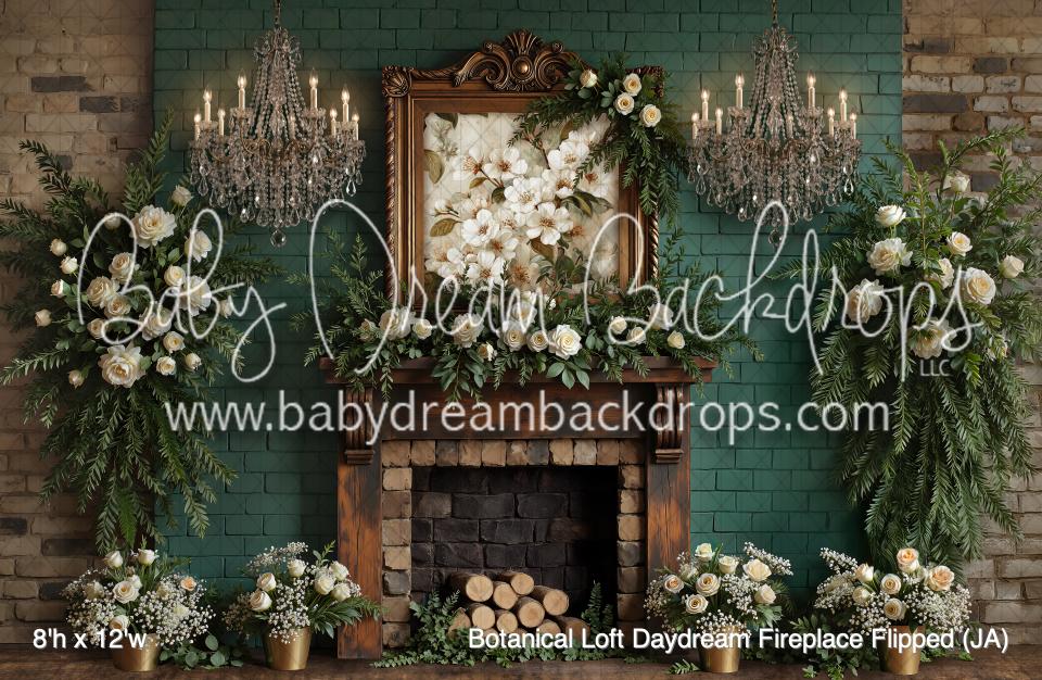 Botanical Loft Daydream Fireplace Flipped (JA)