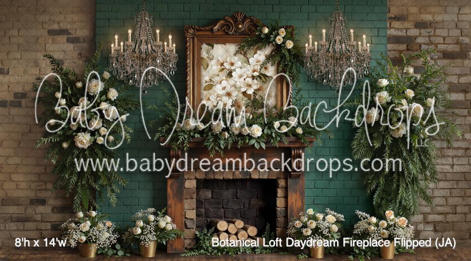 Botanical Loft Daydream Fireplace Flipped (JA)