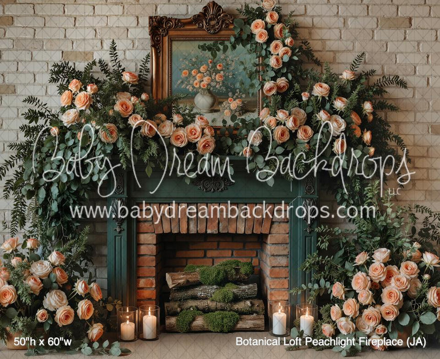 Botanical Loft Peachlight Fireplace (JA)