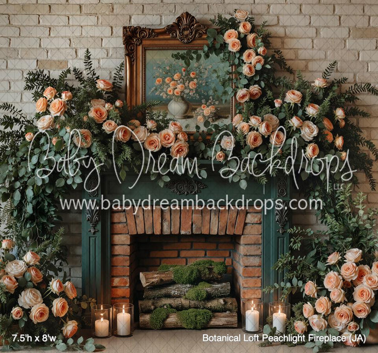 Botanical Loft Peachlight Fireplace (JA)