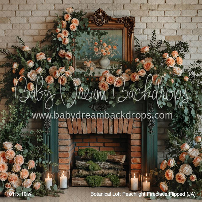 Botanical Loft Peachlight Fireplace Flipped (JA)