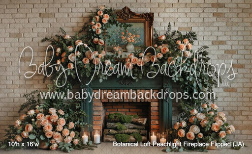 Botanical Loft Peachlight Fireplace Flipped (JA)