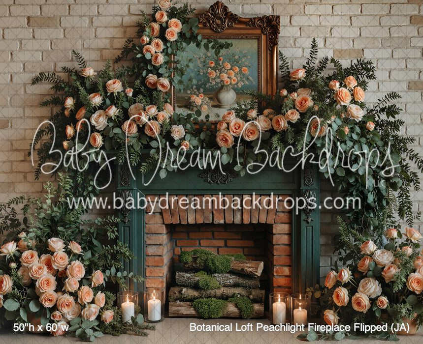 Botanical Loft Peachlight Fireplace Flipped (JA)