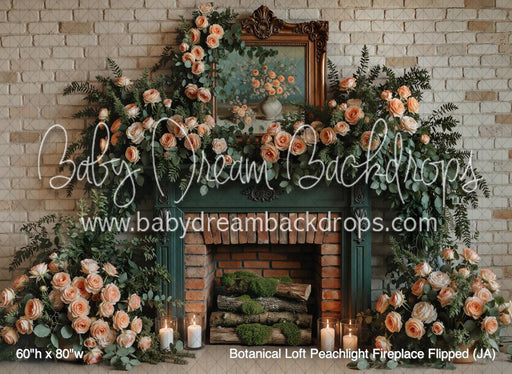 Botanical Loft Peachlight Fireplace Flipped (JA)
