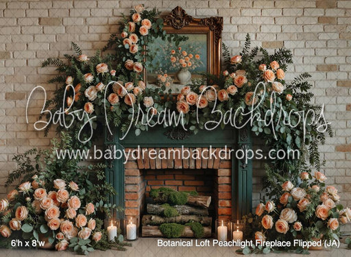 Botanical Loft Peachlight Fireplace Flipped (JA)