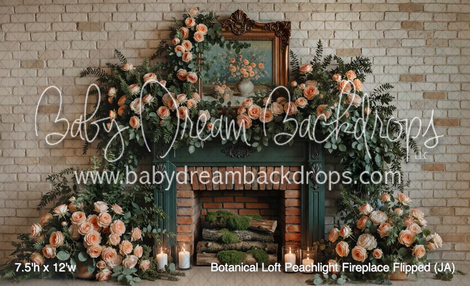 Botanical Loft Peachlight Fireplace Flipped (JA)