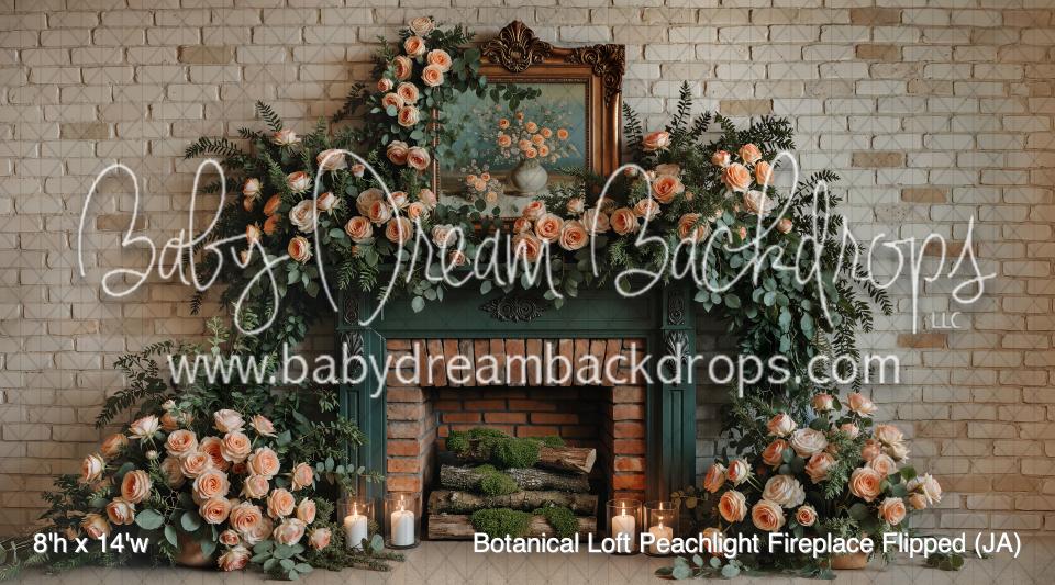 Botanical Loft Peachlight Fireplace Flipped (JA)