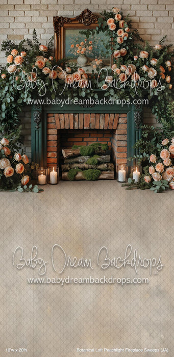 Botanical Loft Peachlight Fireplace Sweeps (JA)