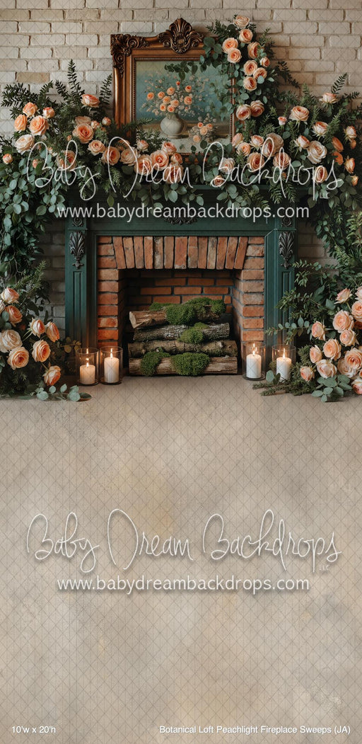 Botanical Loft Peachlight Fireplace Sweeps (JA)